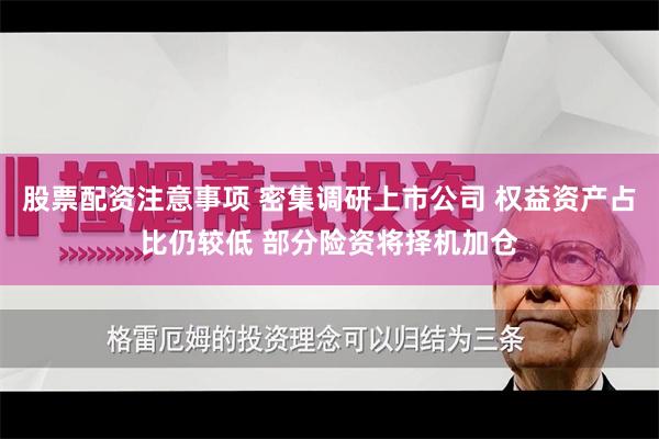 股票配资注意事项 密集调研上市公司 权益资产占比仍较低 部分险资将择机加仓