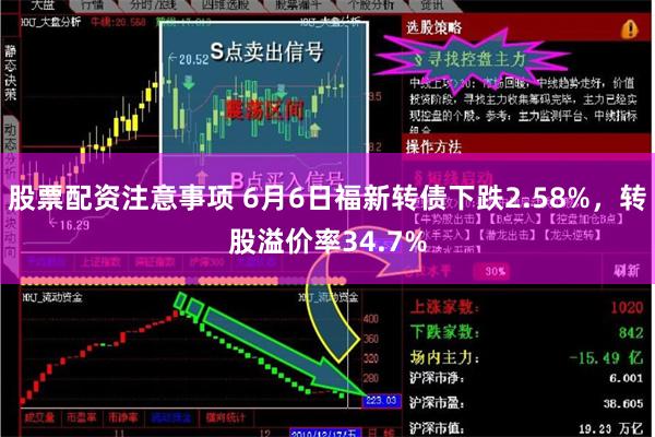 股票配资注意事项 6月6日福新转债下跌2.58%，转股溢价率34.7%