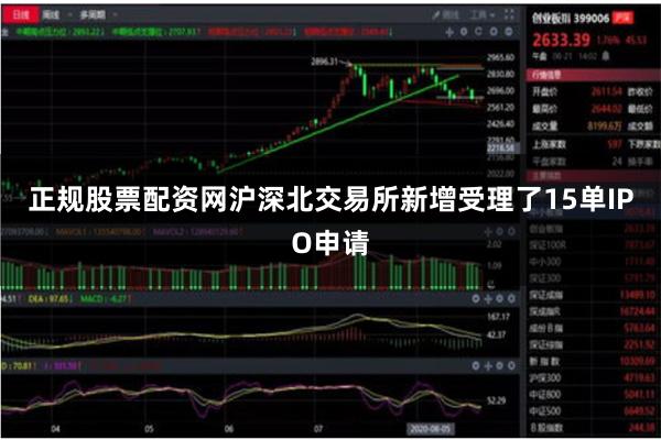 正规股票配资网沪深北交易所新增受理了15单IPO申请